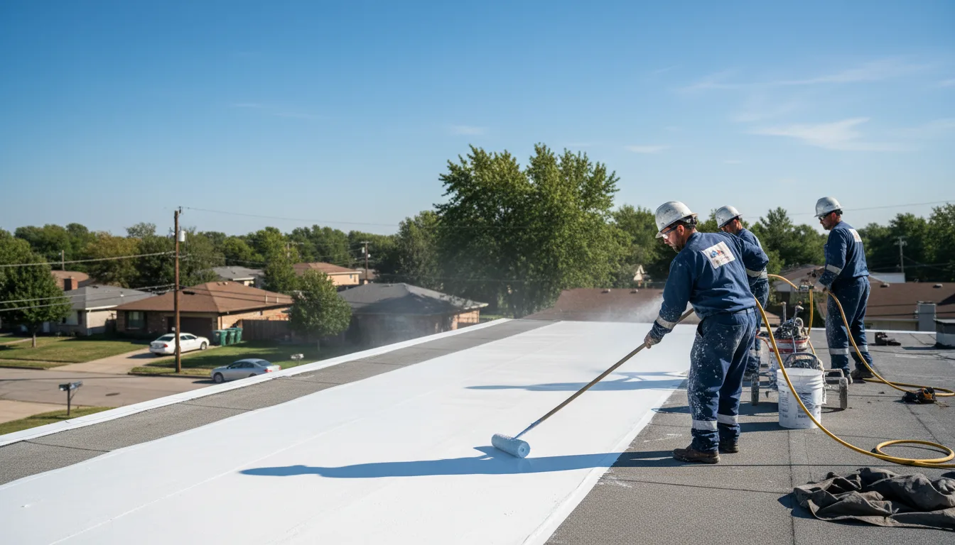 Commercial roof coating in Lyndon Station, WI near me